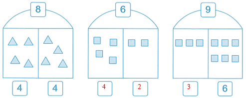 Vẽ hình và viết số thích hợp (theo mẫu): (ảnh 2)