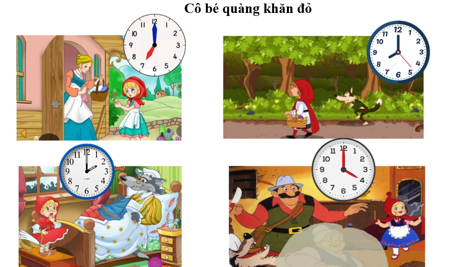 Quan sát tranh, viết tiếp vào chỗ trống cho thích hợp: Cô bé quàng khăn đỏ  (ảnh 2)