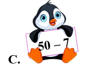 Chú chim cánh cụt nào cầm bảng có kết quả bé nhất? (ảnh 4)