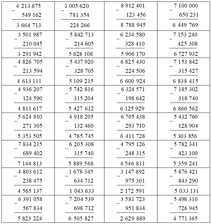 Đặt tính rồi tính 4213875 - 549162 = (ảnh 2)