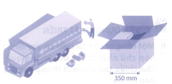 Người ta dùng chiếc xe tải với thùng xe có chiều dài 3 150 mm, chiều rộng 1 400 mm (ảnh 1)