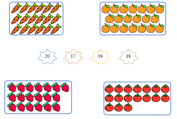 Nối con vật với số lượng tương ứng (ảnh 1)