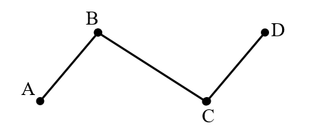 Hình vẽ bên gồm mấy đoạn thẳng? (ảnh 1)