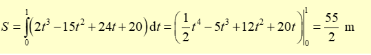 Một vật bắt đầu chuyến động vt = 2{t^3} - 15{t^2} + 24t + 20 (ảnh 1)