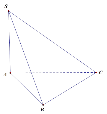 Cho hình chóp S.ABC có SA vuông góc (ABC), SA = AB = 2a, tam giác ABC vuông tại B. Khoảng cách từ S đến mặt phẳng (ABC) bằng: (ảnh 1)