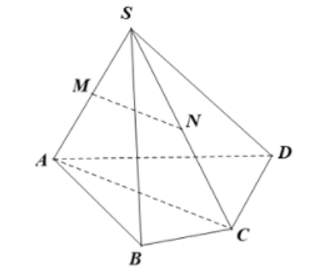 Cho hình chóp S.ABCD, gọi M, N lần lượt là trung điểm của SA và SC. Khẳng định nào sau đây đúng (ảnh 1)