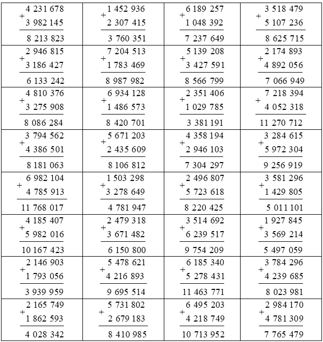 Đặt tính rồi tính 4231678 + 3982145 = (ảnh 2)