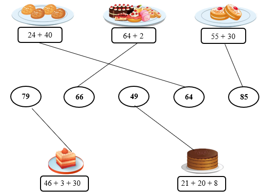 Nối phép tính với kết quả tương ứng: (ảnh 2)