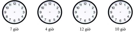 Vẽ kim giờ, kim phút trên đồng hồ cho phù hợp: (ảnh 1)