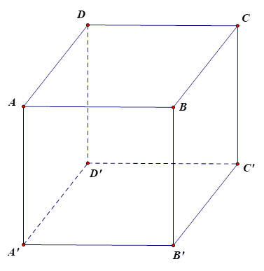 Cho hình hộp chữ nhật ABCD.A'B'C'D'. Mặt phẳng nào sau đây vuông góc với mặt phẳng (ABCD) ? (ảnh 1)