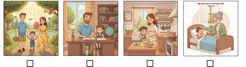 a) Đánh dấu ☑ vào những việc người thân đã làm cho em. (ảnh 1)