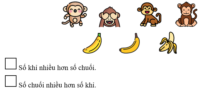 Điền chữ x vào ô trống trước câu trả lời đúng. (ảnh 1)