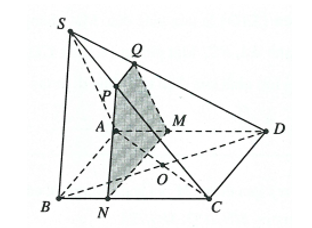 Cho hình chóp S. ABCD, có đáy ABCD là hình vuông cạnh a, tam giác SAB đều (ảnh 1)