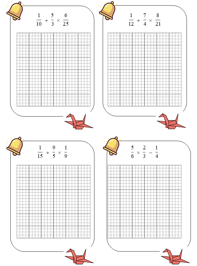 Tính giá trị biểu thức 1/10 + 5/3 x 6/25 = (ảnh 1)