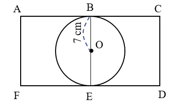 Hình ABEF và BCDE là hai hình vuông. Tính chiều dài và chiều rộng của hình chữ nhật ACDF (ảnh 1)