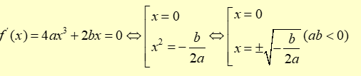Cho hàm số f(x) = a{x^4} + b{x^2} + c có đồ thị như hình vẽ (ảnh 1)