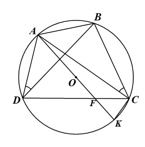 Từ điểm \(A\) nằm b&ecirc;n ngo&agrave;i đường tr&ograve;n \(\left( {O\,;R} \right)\), kẻ hai tiếp tuyến (ảnh 2)