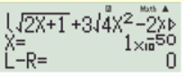 Tổng các nghiệm của phương trình căn {2x} + 1}  + 3 căn {4x}^2} - 2{x}} + 1}  = 3 + căn 8{x}^3} + 1} bằng (ảnh 4)