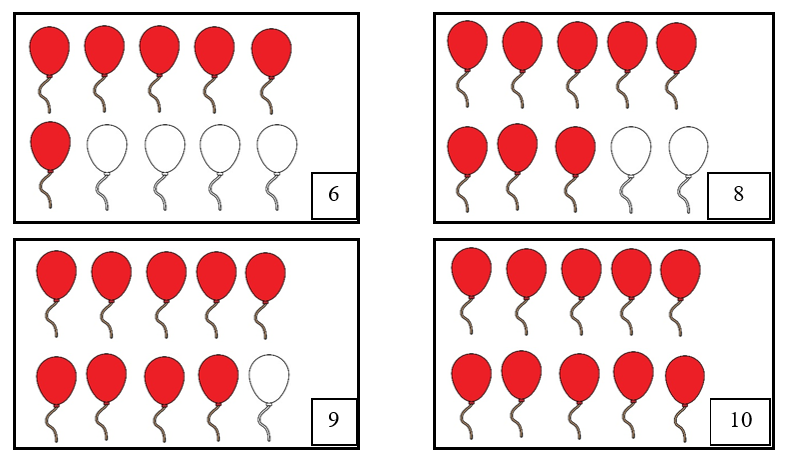 Tô màu vào quả bóng bay (theo mẫu). (ảnh 2)