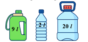 Có tất cả bao nhiêu lít nước? A. 35 l (ảnh 1)