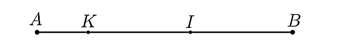 Cho điểm \(I\) nằm giữa hai điểm \(A\) và \(B\) sao cho (ảnh 1)