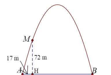 Hãy tính độ cao của cổng theo đơn vị mét (tính từ mặt đất đến điểm cao nhất của cổng) (làm tròn đến hàng đơn vị). (ảnh 1)