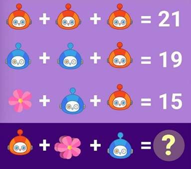 A math game with cartoon characters

Description automatically generated