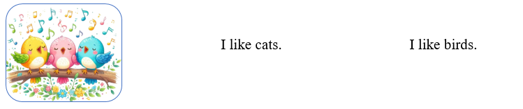 Look, read and circle. There is one example. (ảnh 1)