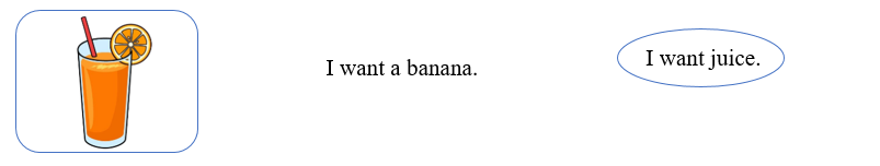 Look, read and circle. There is one example. (ảnh 2)