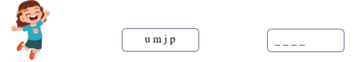Order the letters. There is one example. (ảnh 1)