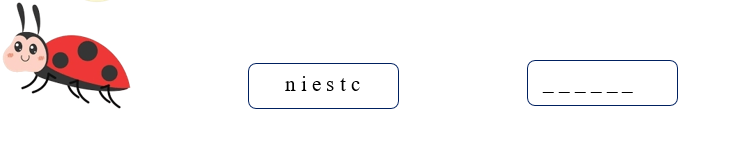 Order the letters. There is one example. (ảnh 1)