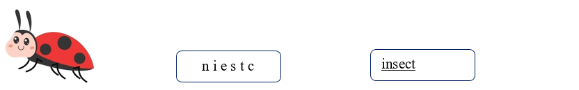 Order the letters. There is one example. (ảnh 2)
