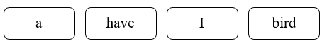 Order the words. There is one example. (ảnh 1)