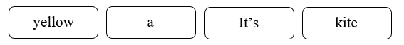 Order the words. There is one example. (ảnh 1)