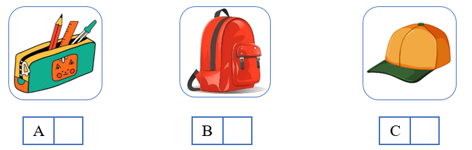 Listen and tick (√) the box. There is one example. (ảnh 1)