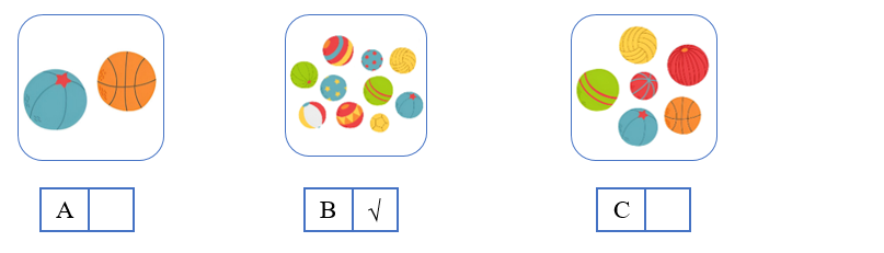 Listen and tick (√) the box. There is one example. (ảnh 2)