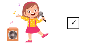 Listen and put a tick () or a cross (×) . There are two examples. (ảnh 2)