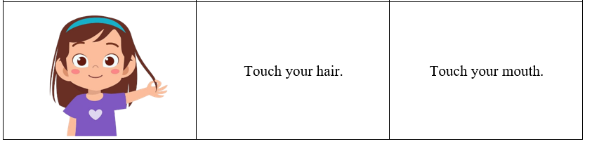 Look, read and circle. There is one example. (ảnh 1)