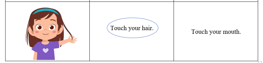 Look, read and circle. There is one example. (ảnh 2)