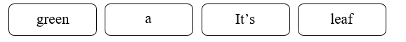 Order the words. There is one example. (ảnh 1)