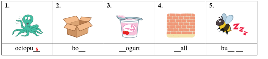 Task 2. Look and write. (ảnh 1)