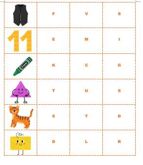 Â Find the right beginning letter. (Tìm chữ cái đầu đúng.) (ảnh 3)