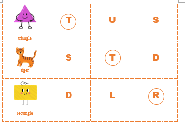 Â Find the right beginning letter. (Tìm chữ cái đầu đúng.) (ảnh 7)