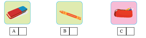 Listen and tick (√) the box. There is one example. (ảnh 1)