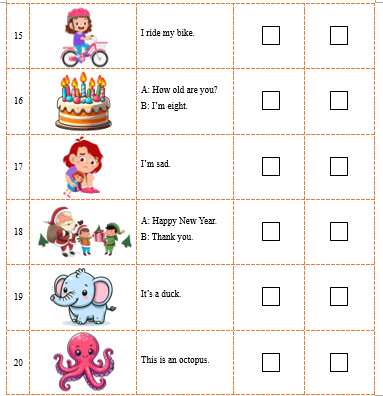 A. Look, read and tick (✔) Yes or No. There is one example. (ảnh 3)