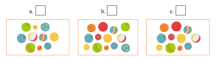 A: How many balls are there? B: Eleven balls. (ảnh 1)