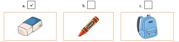A: Is this a bag? B: No, it isn’t. It’s an eraser. (ảnh 2)