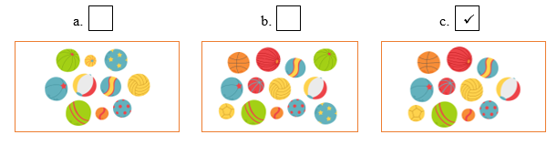 A: How many balls are there? B: Eleven balls. (ảnh 2)