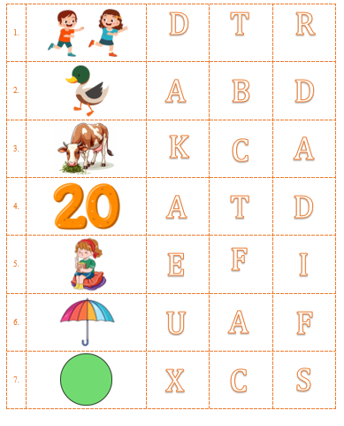 . Color the correct letters (ảnh 1)