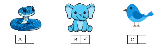 Listen and tick (ü) the box. There is one example. (ảnh 2)